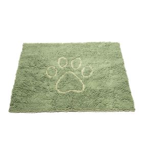 DGS Pet Products Dirty Dog Door Mat Small Brown 23" x 16" x 2" (Color: Sage Hue, size: medium)