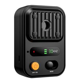 Ultrasonic Anti-Barking Device Rechargeable Auto Dog Bark Control Deterrent Box Training Device IPX4 Waterproof with 3 Frequency Max 32.8Feet Sen (Color: black)